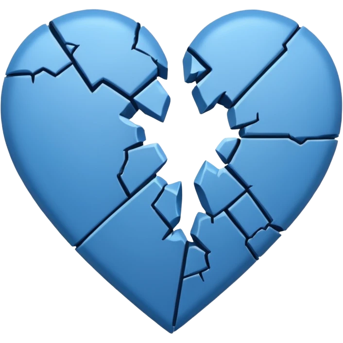 Así: 💔 pero que sea azul emoji