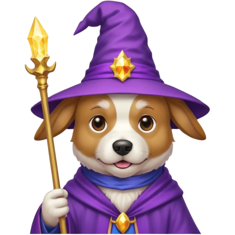 Dog wizard emoji