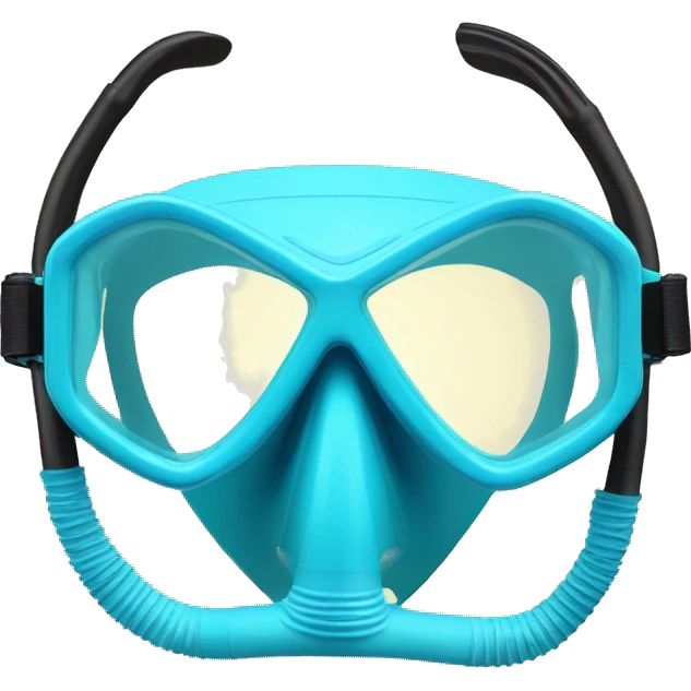 Snorkel mask light blue emoji