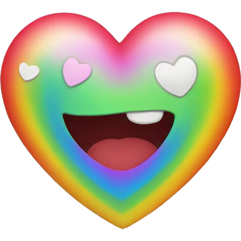 Rainbow heart emoji