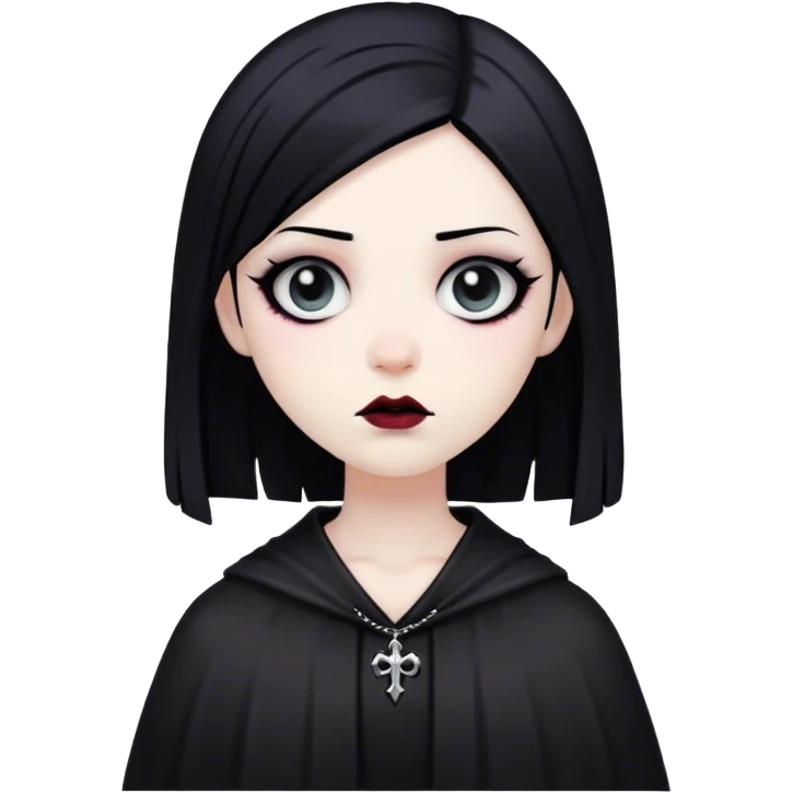 goth black  emoji