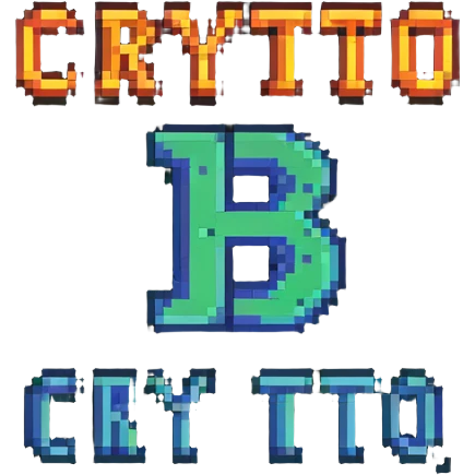 SR CRYPTO text in retro gaming pixel font emoji