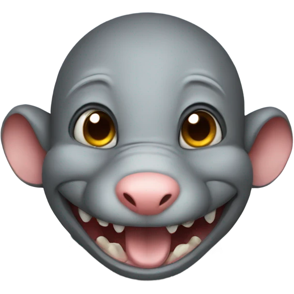 Evil rat emoji