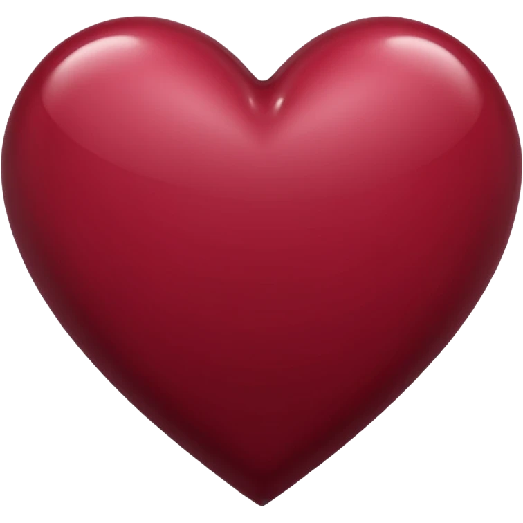 maroon heart emoji emoji