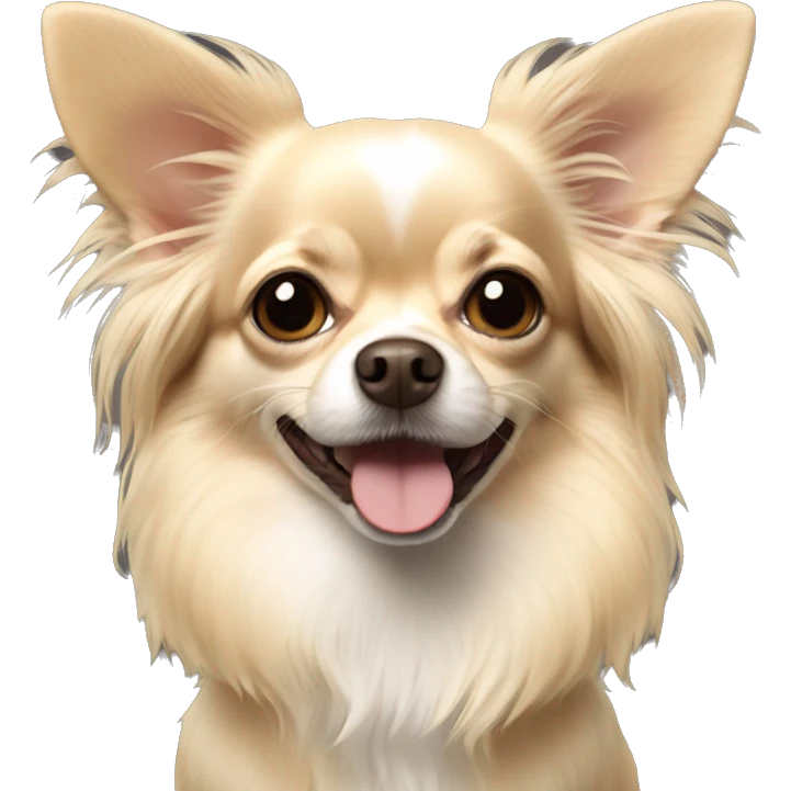 Longhair Chihuahua Creme  emoji