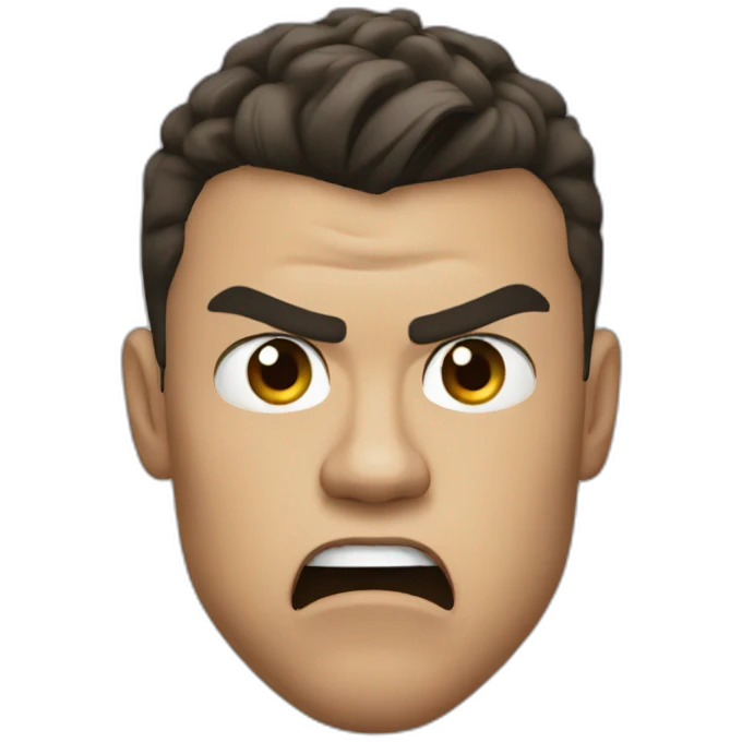 Ronaldo angry emoji