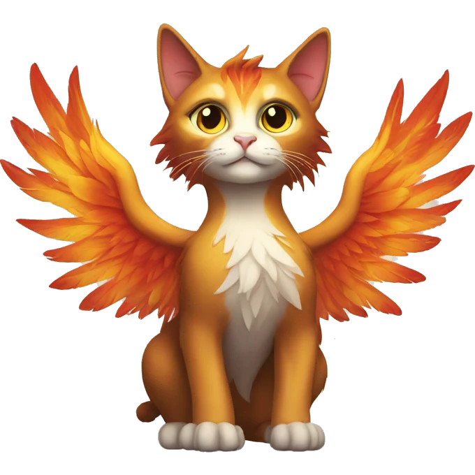 cat phoenix rising emoji