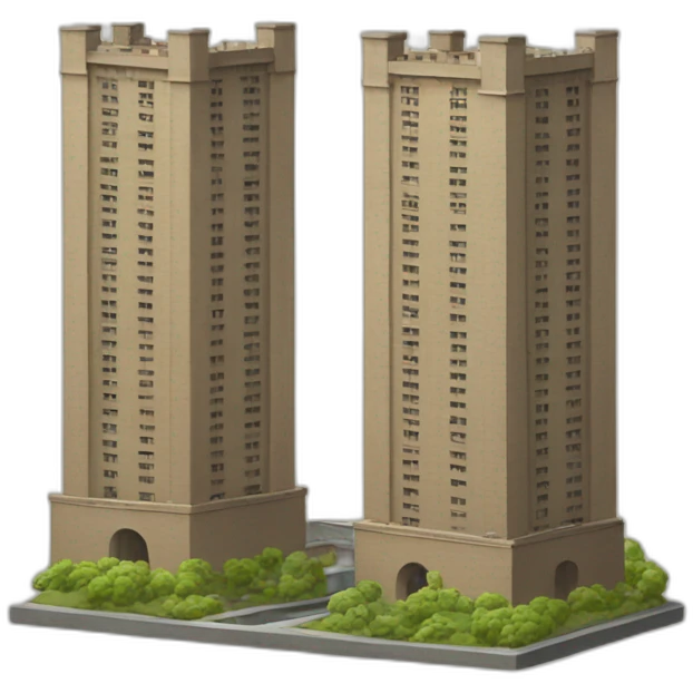The twins  towers  emoji
