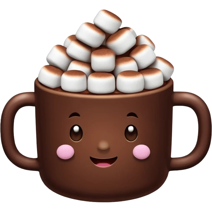 cocoa with marshmallows emoji