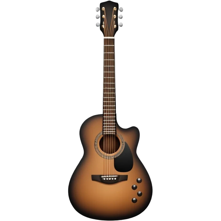 Black guitar emoji