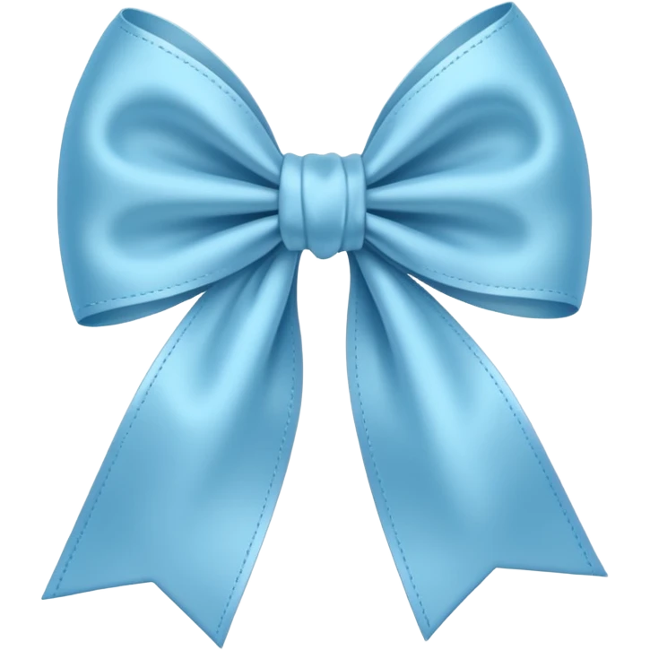 Light blue bow emoji