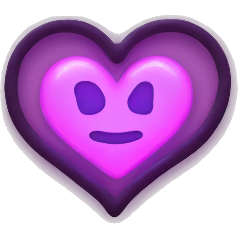 heart glowing neon  emoji