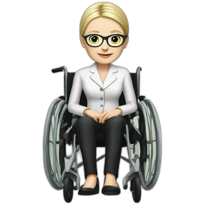 Tymoshenko in a wheelchair emoji