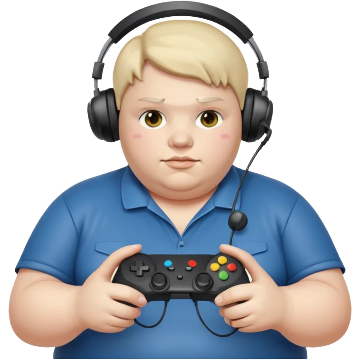 gamer obese  emoji