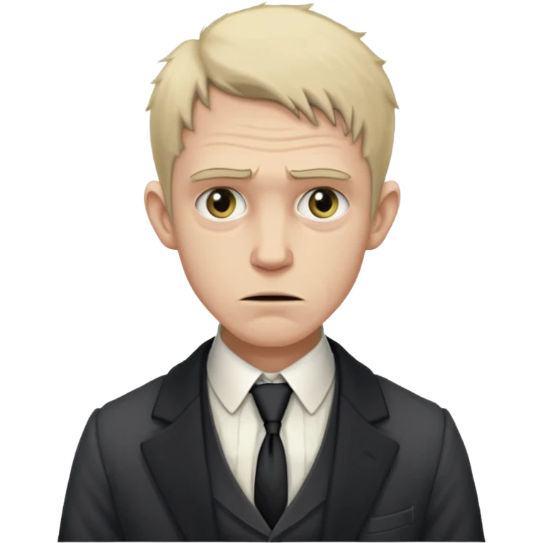 Poor Victorian laborer cowering in front of an English solicitor emoji