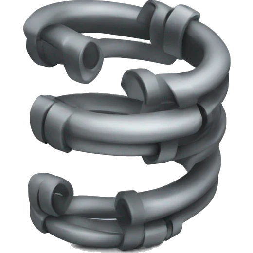 A metal spring emoji
