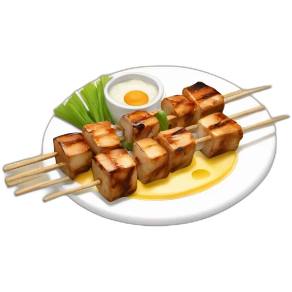 Brochette yakitori beuf fromage emoji