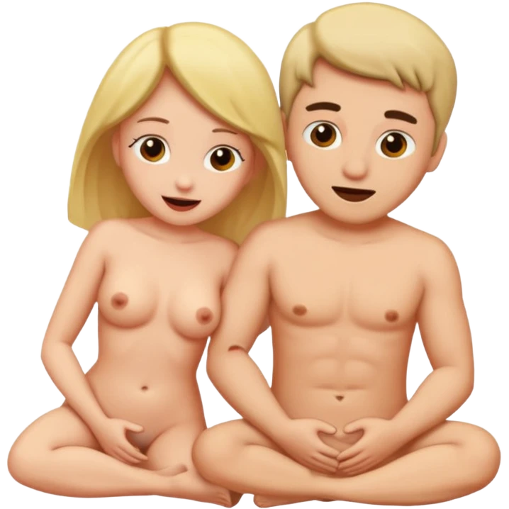 A man and woman having sex naked emoji