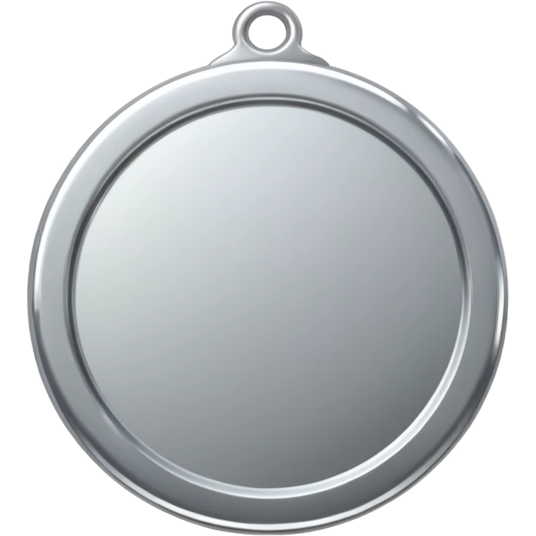 silver medal with no engraved on it emoji