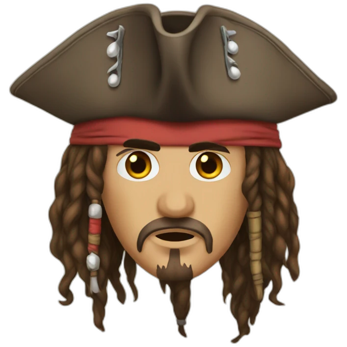 a jack sparrow emoji, msfluentui style emoji
