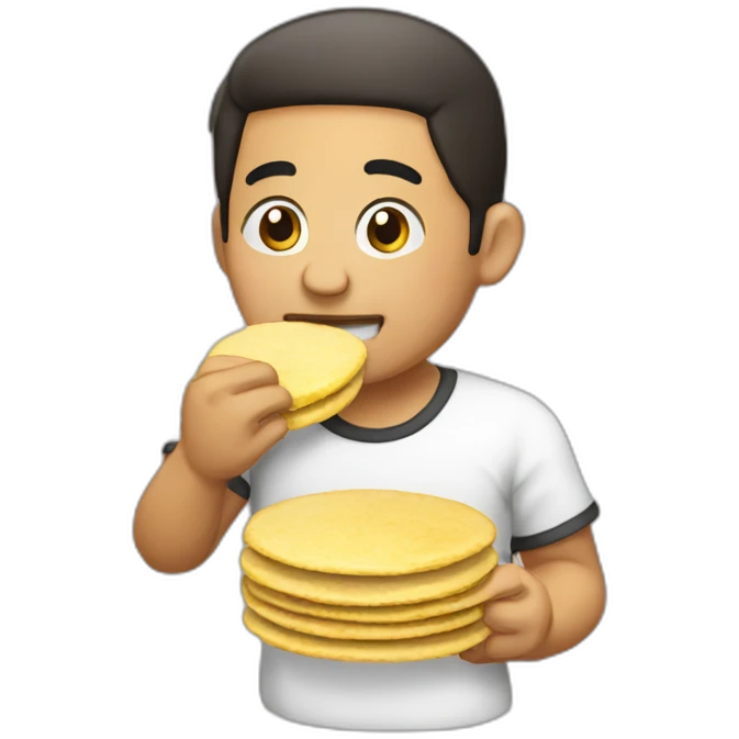 Comiendo arepas emoji