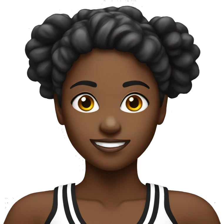 black cheerleader emoji