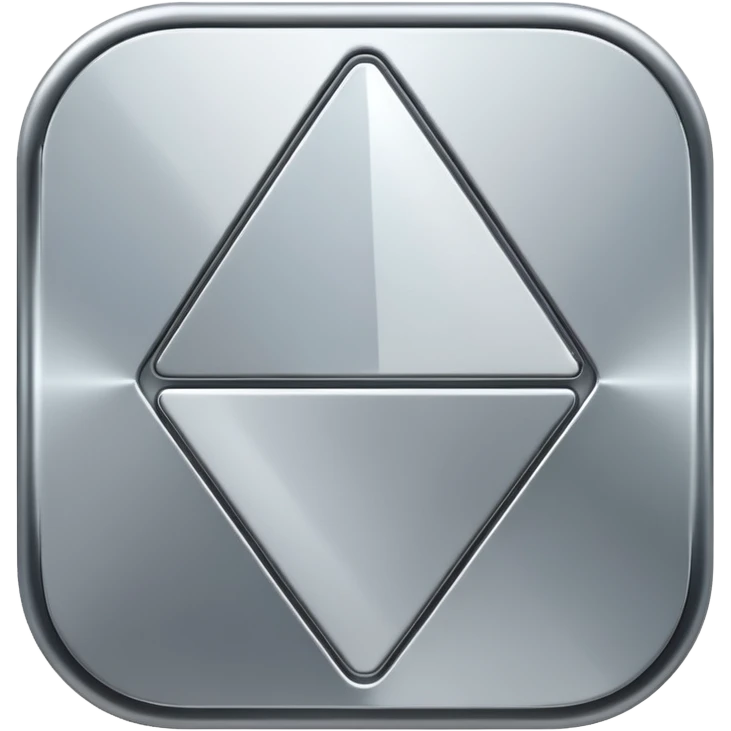 silver metal abstract icon emoji