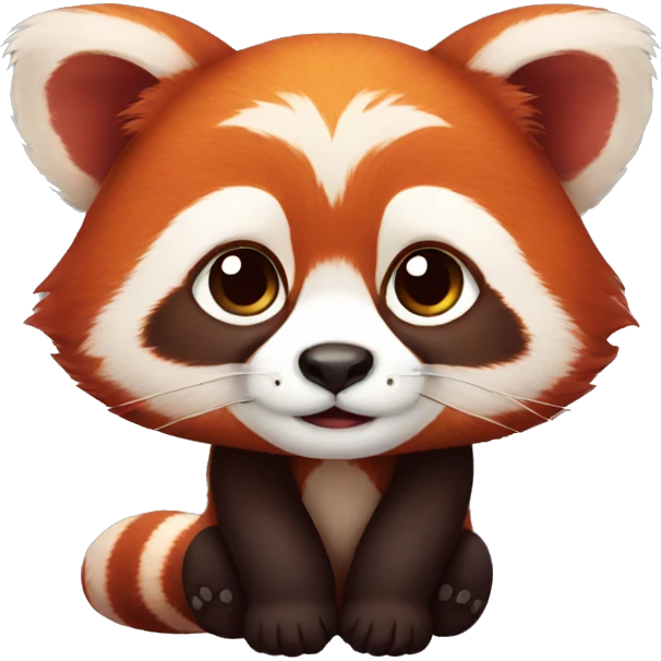 Cute red panda emoji