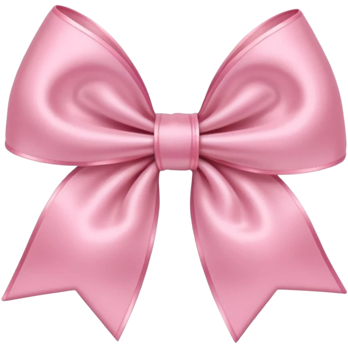 A baby pink colour bow emoji