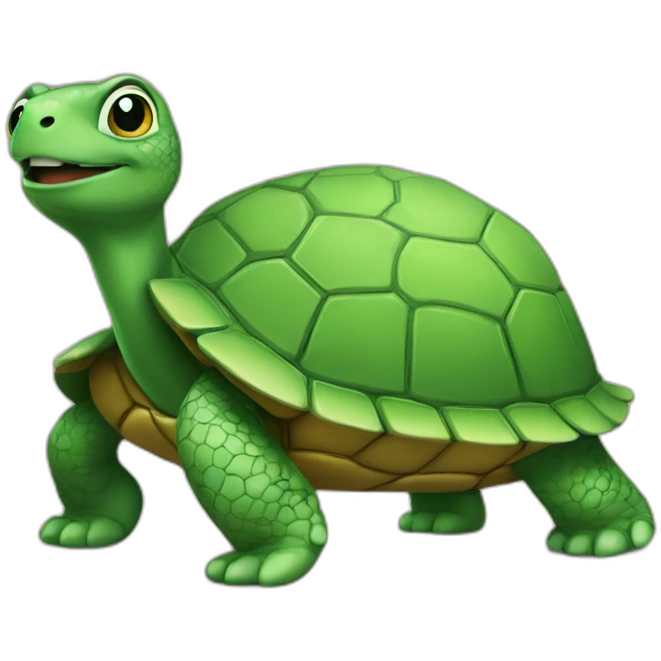 Chat sur une tortue emoji