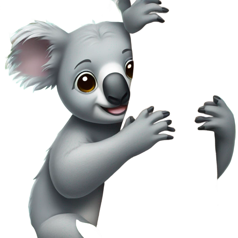 Koala hugging tree emoji