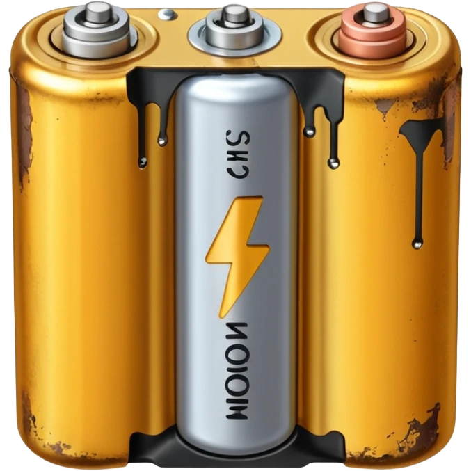 Alkaline Battery draining battery emoji