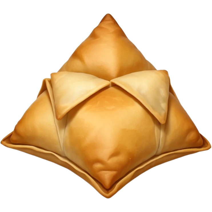 a samosa with steam rising, showing it's hot and fresh emoji