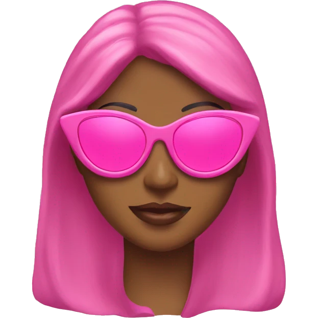 pink cateye sunglasses emoji