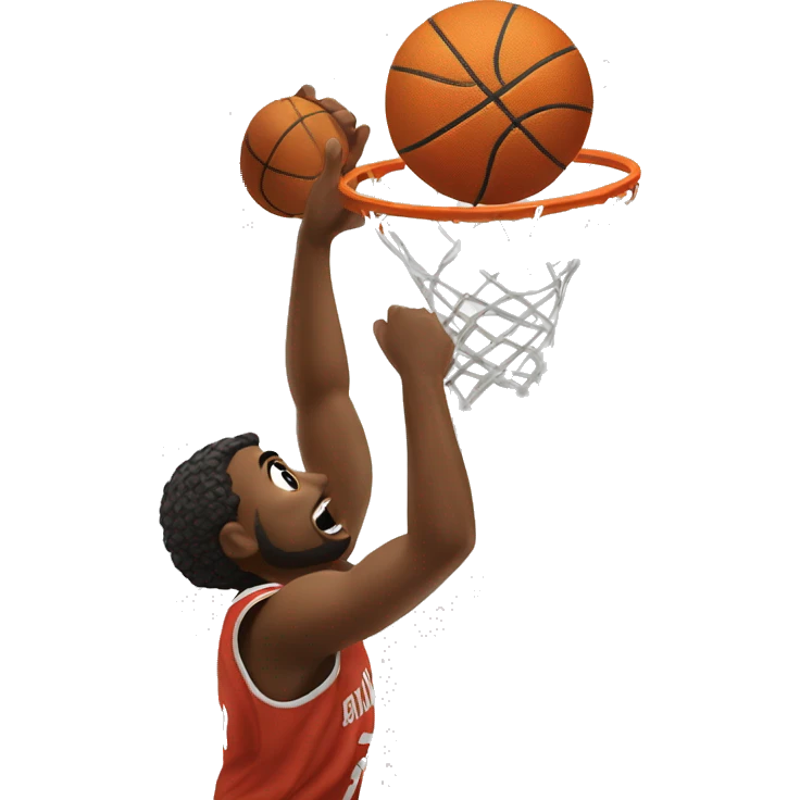 Basketball slam dunk emoji