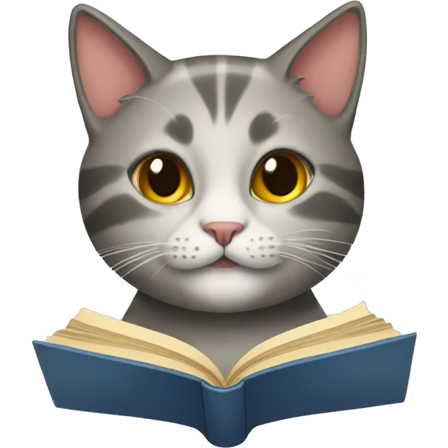 Cat book emoji
