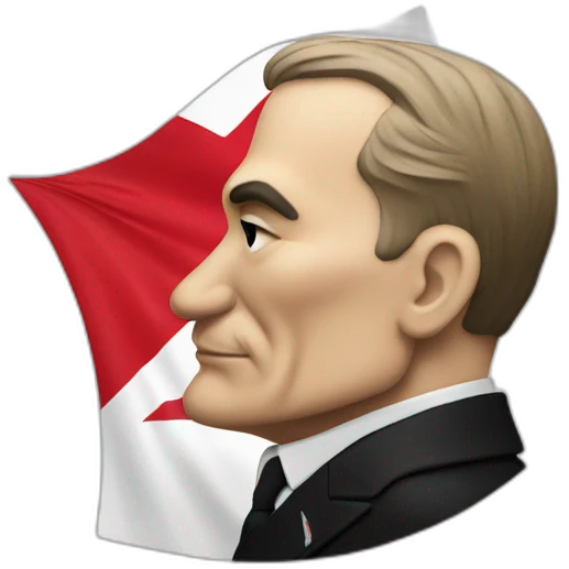 Ataturk kisses england flag emoji