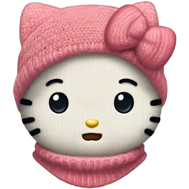 Hello kitty in a sweater ￼￼ emoji
