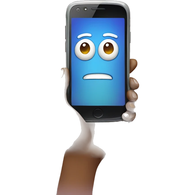 phone in hand emoji