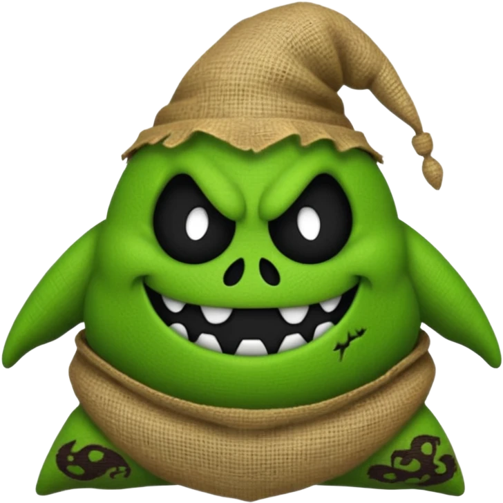 create Oogie boogie From nightmare before Christmas As Emojis that don’t already exists. emoji
