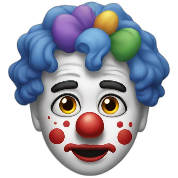 devastated-clown emoji