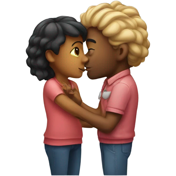 kiss on the cheek emoji