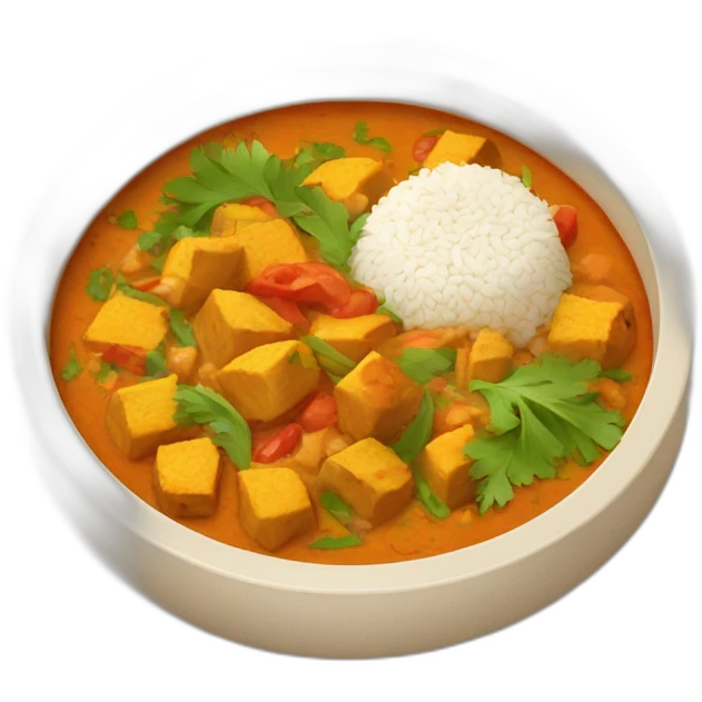 Indian dish isometric emoji
