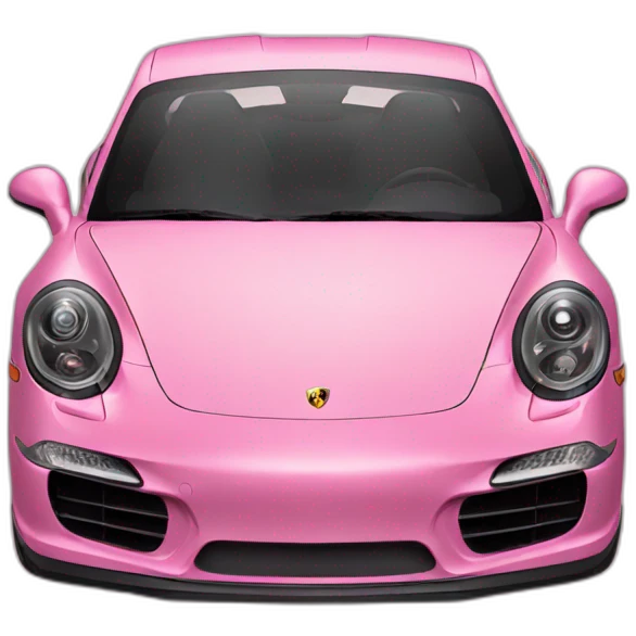 pink porshe emoji