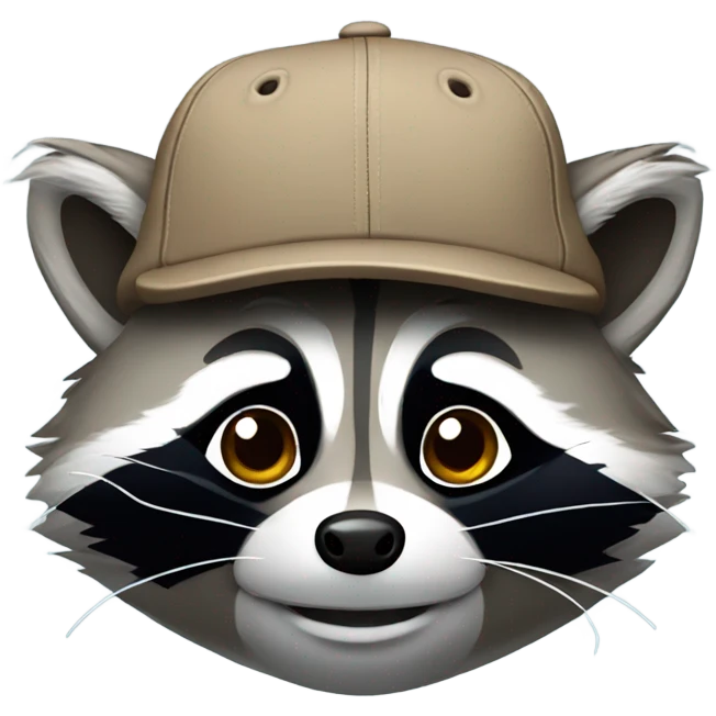 raccoon in cap emoji