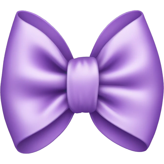 cute light purple bow  emoji