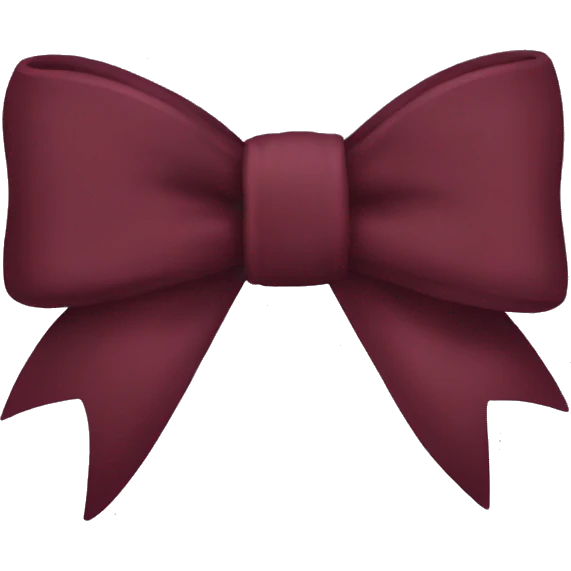 Maroon bow emoji