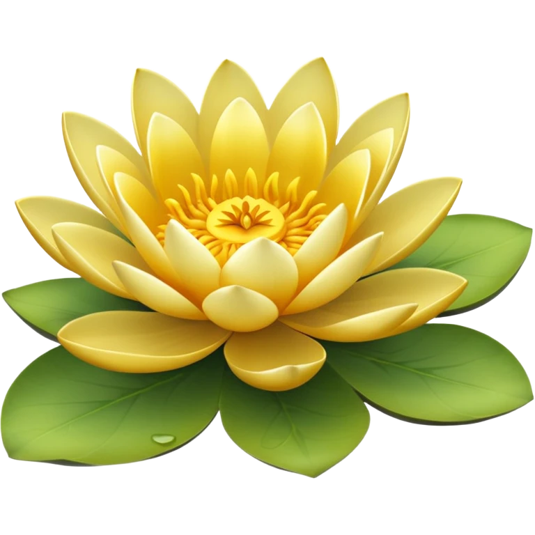 Golden waterlily emoji