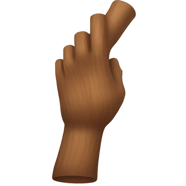 wood arm emoji