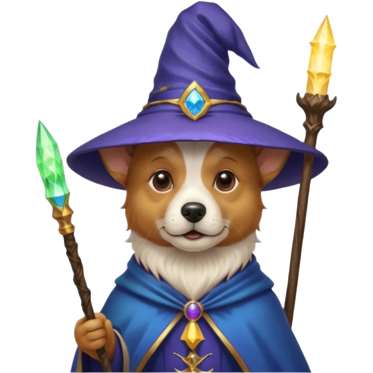 Dog wizard emoji